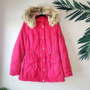 Long Jacket removable hood zip up